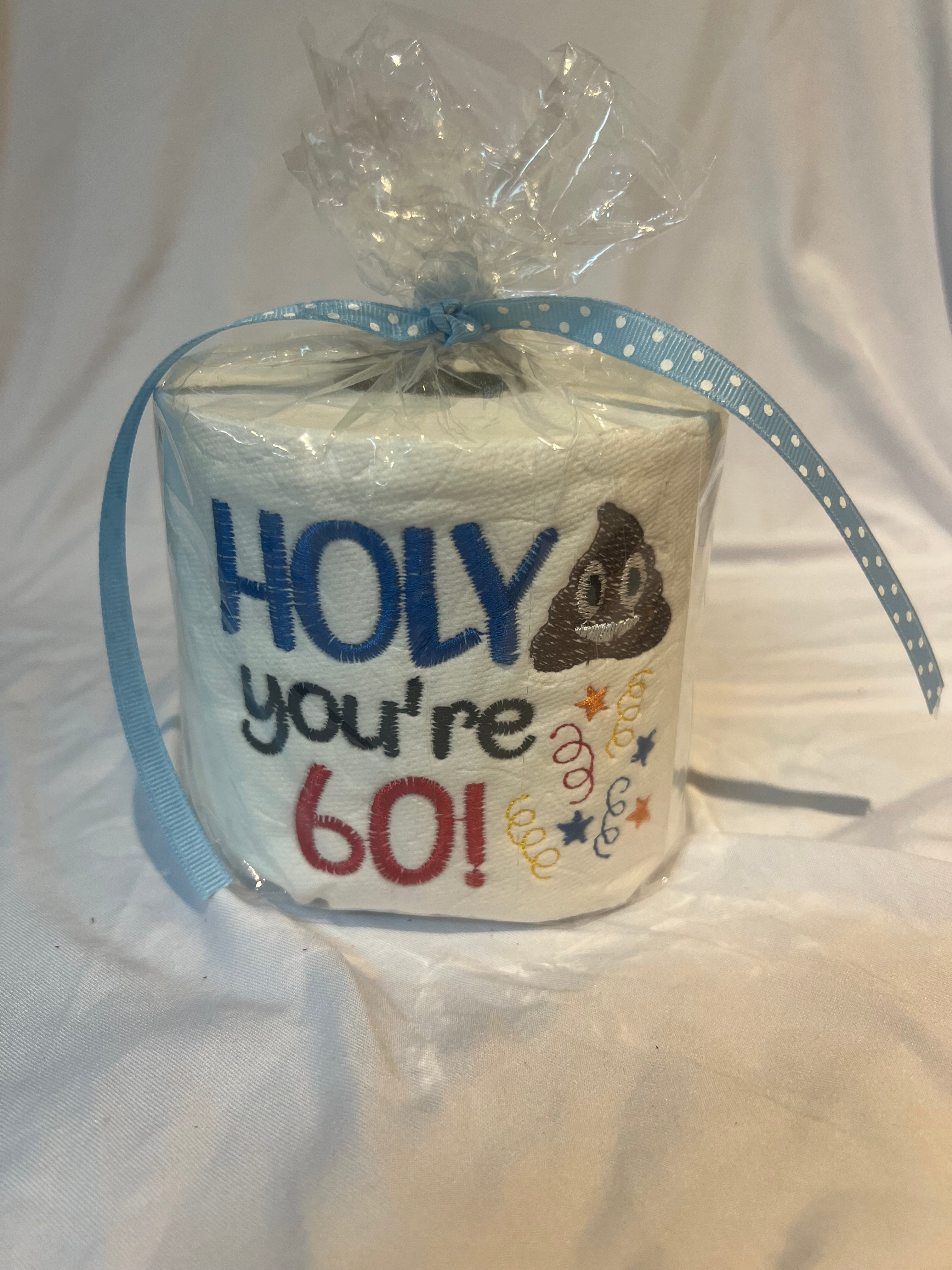 “Holy You’re …” Funny Embroidered Toilet Paper