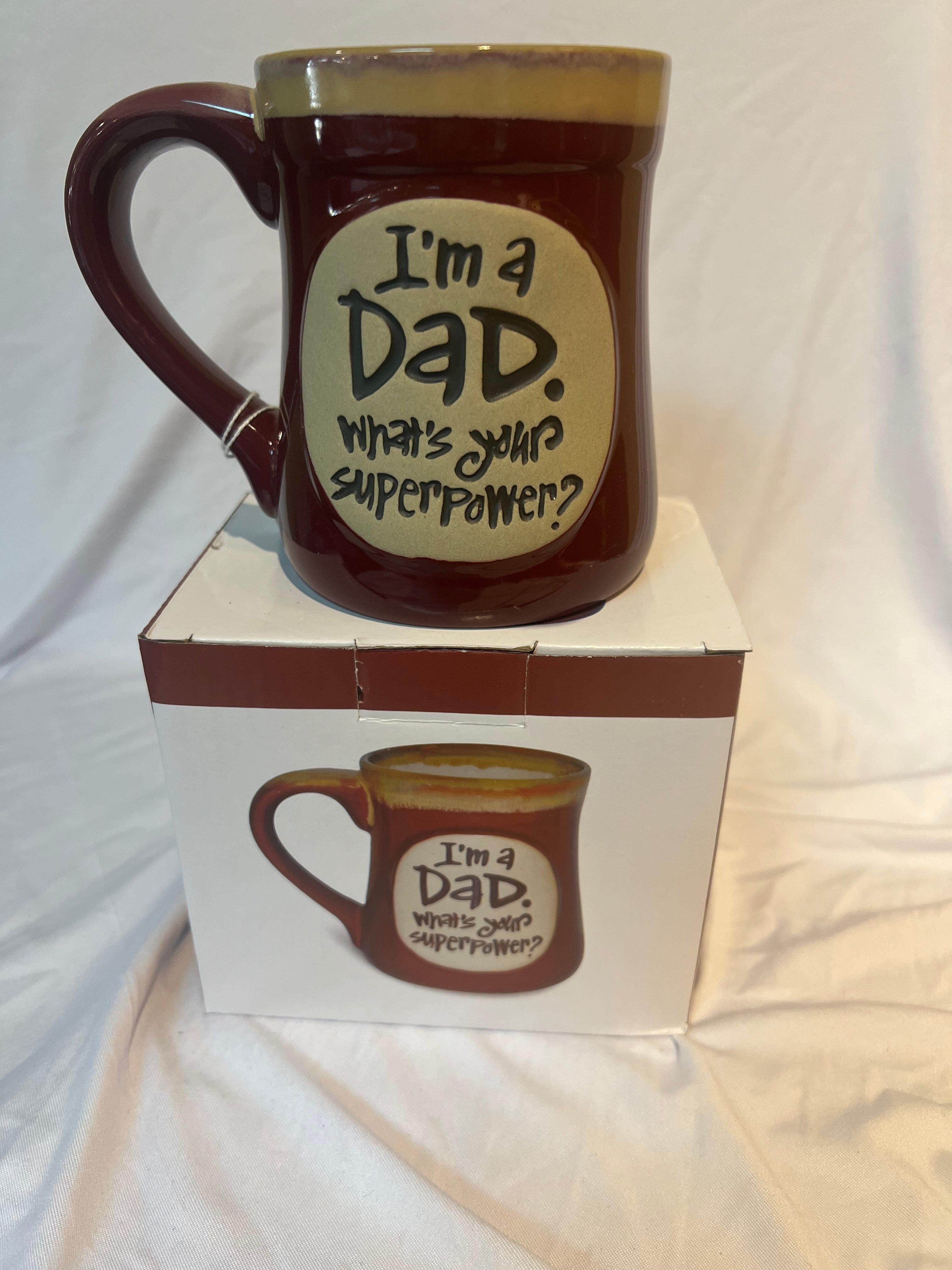 “I’m a dad. What’s your superpower?” Mug