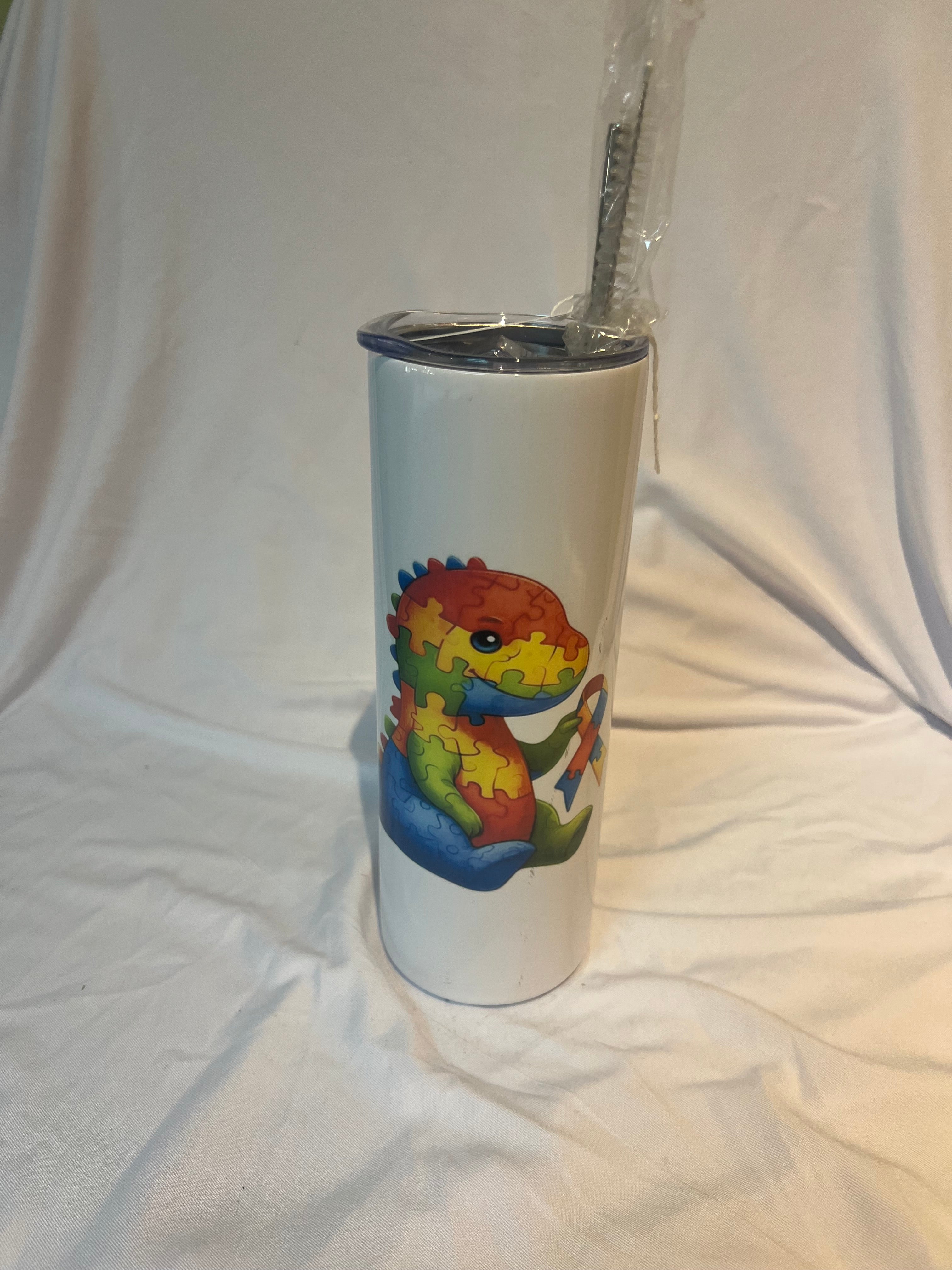 Dinosaur/Autism Tumbler