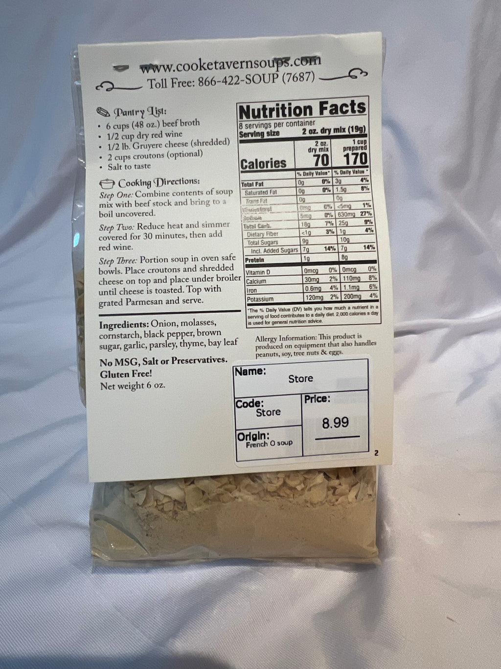Cooke Tavern Soups – Barn Raising Country Vegetable Soup Mix
