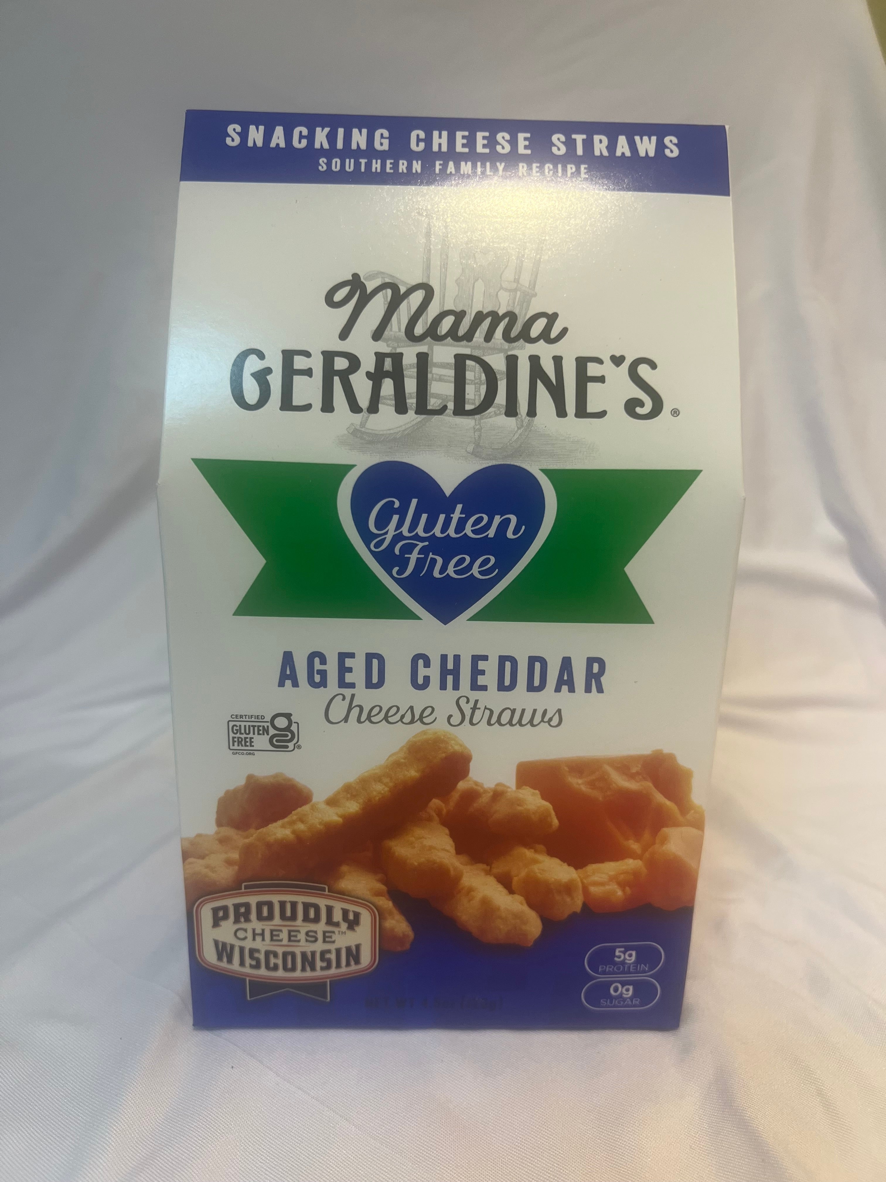Mama Geraldine’s – Gluten Free Aged Cheddar Cheese Straws