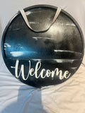 Round “Welcome” Interchangeable Sign