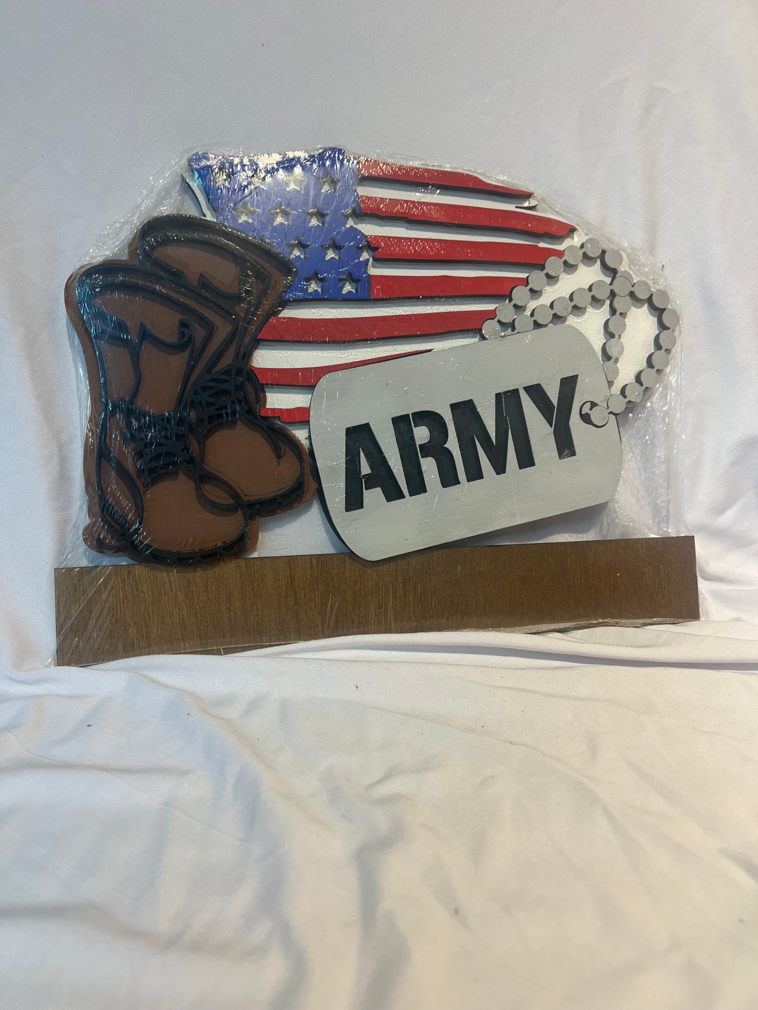 "Army" Welcome Sign Insert