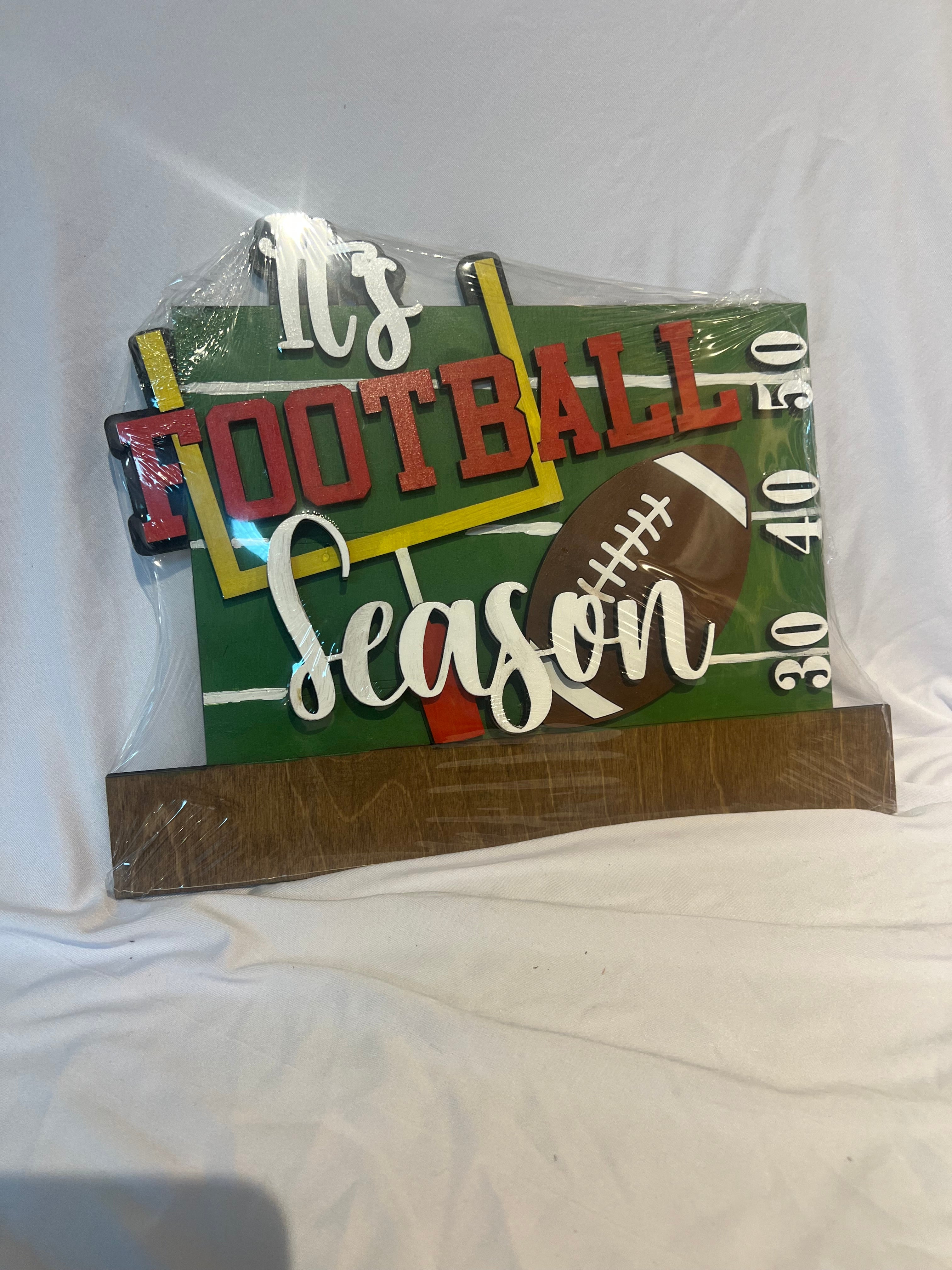 "It's Football Season" Welcome Sign Insert