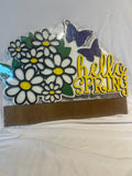 "Hello Spring" Welcome Sign Insert