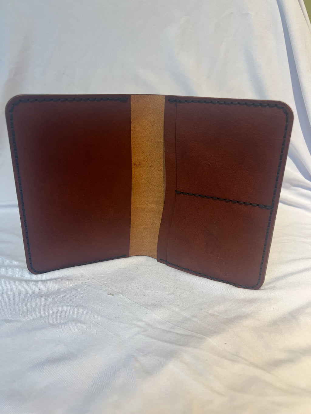 Passport Brown Wallet- Handmade