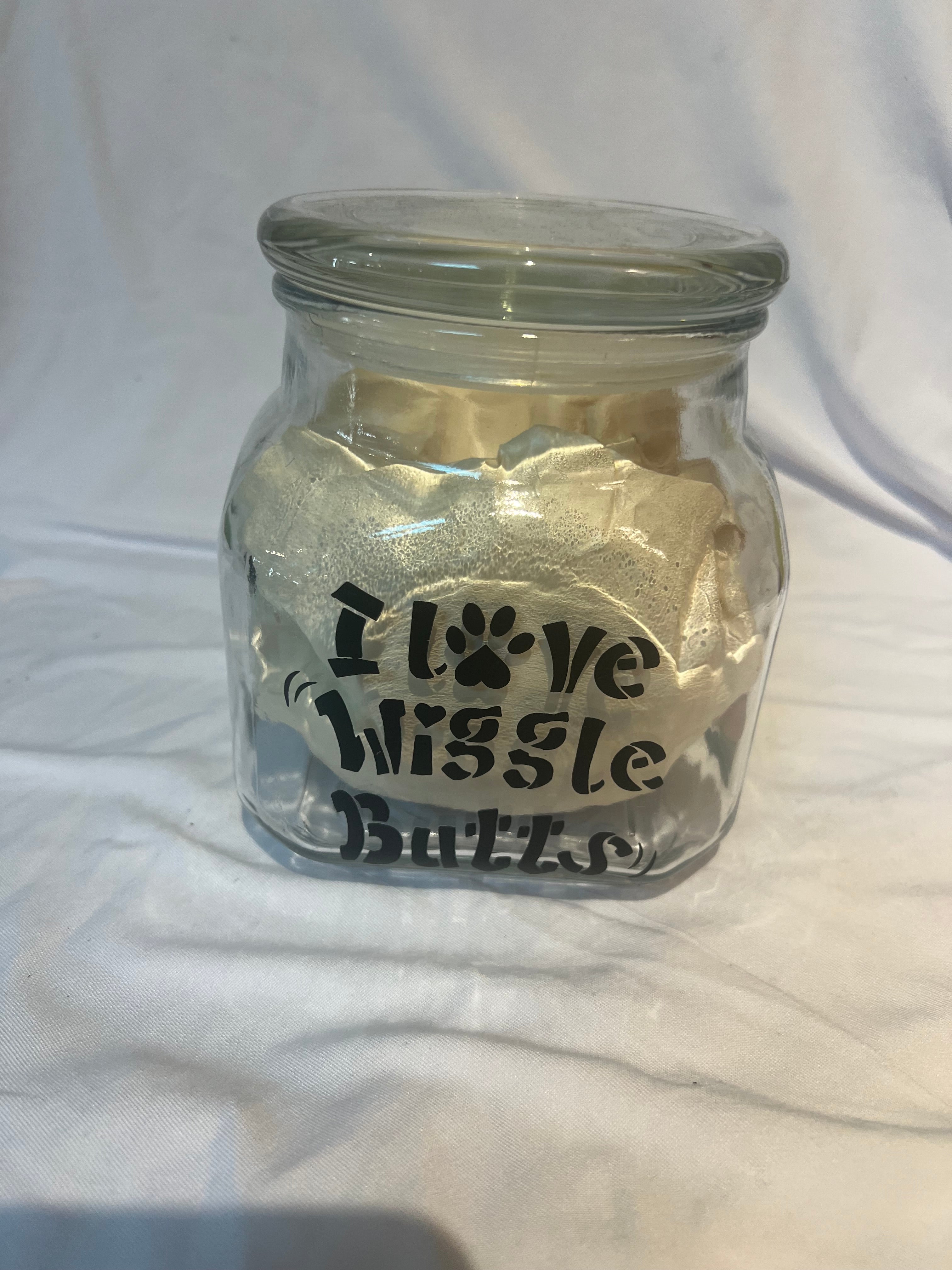 "I Love Wiggle Butts" Treat Jar