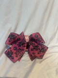 Pick and Black Hair Bow