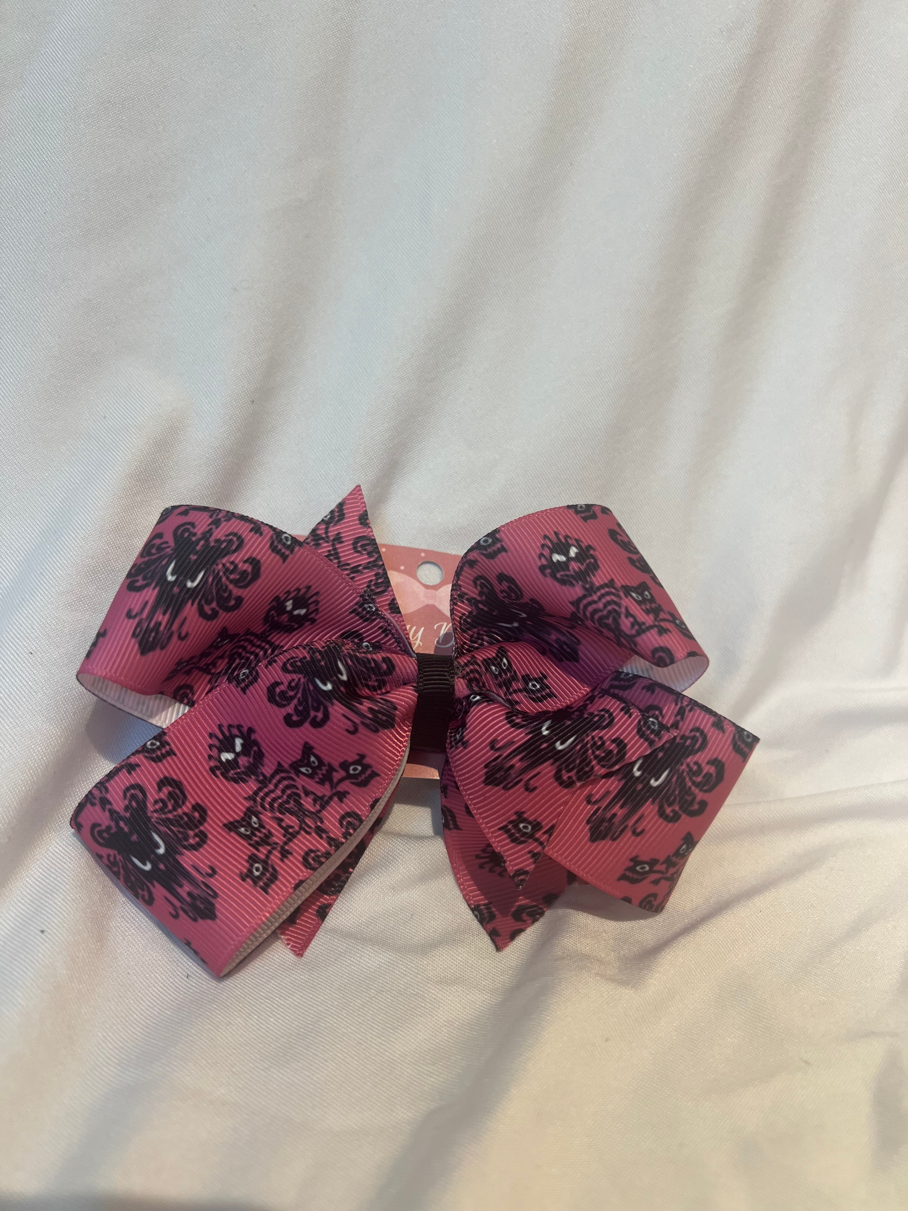 Pick and Black Hair Bow