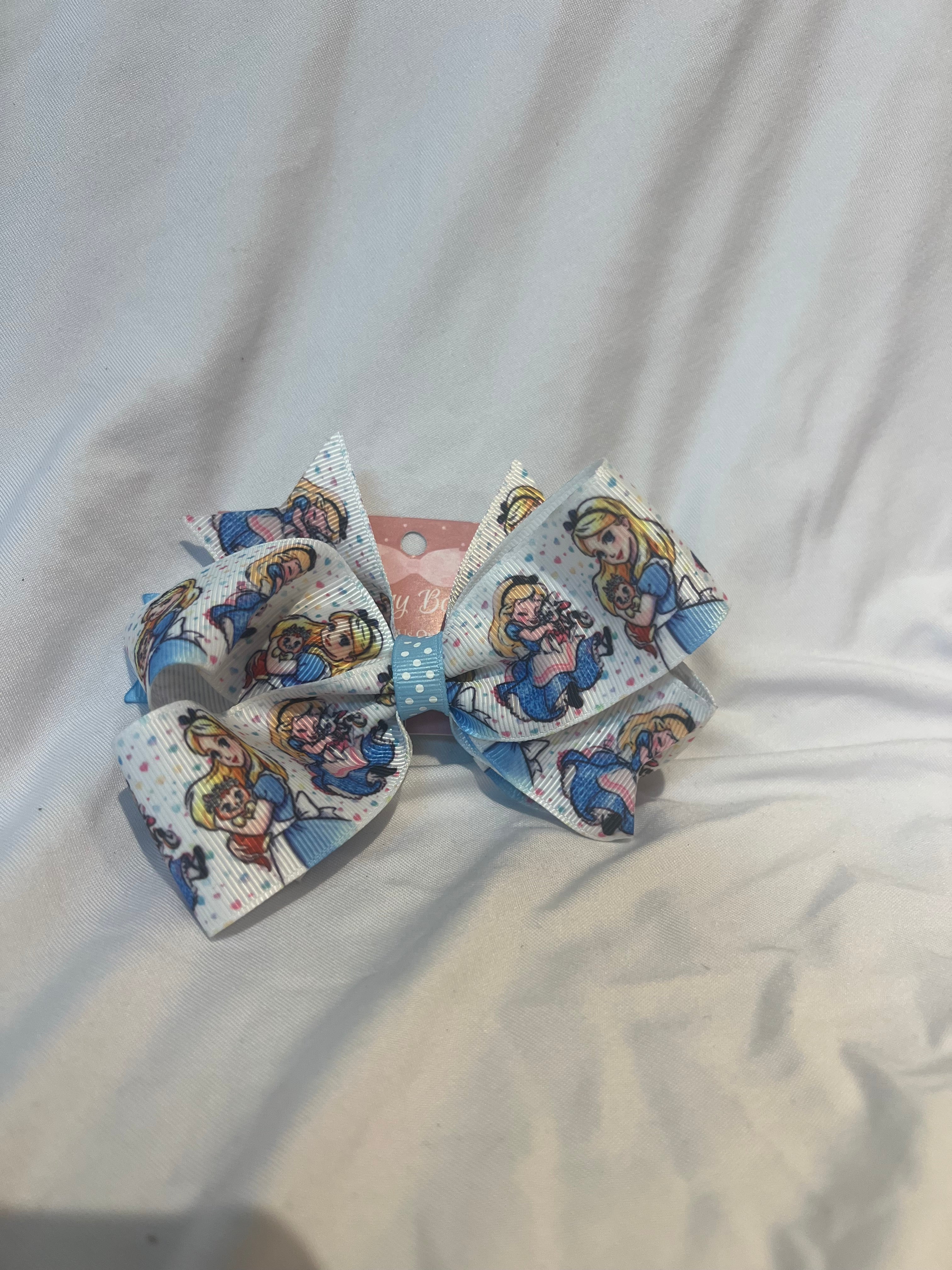 Alice and Wonderland Hair Bow