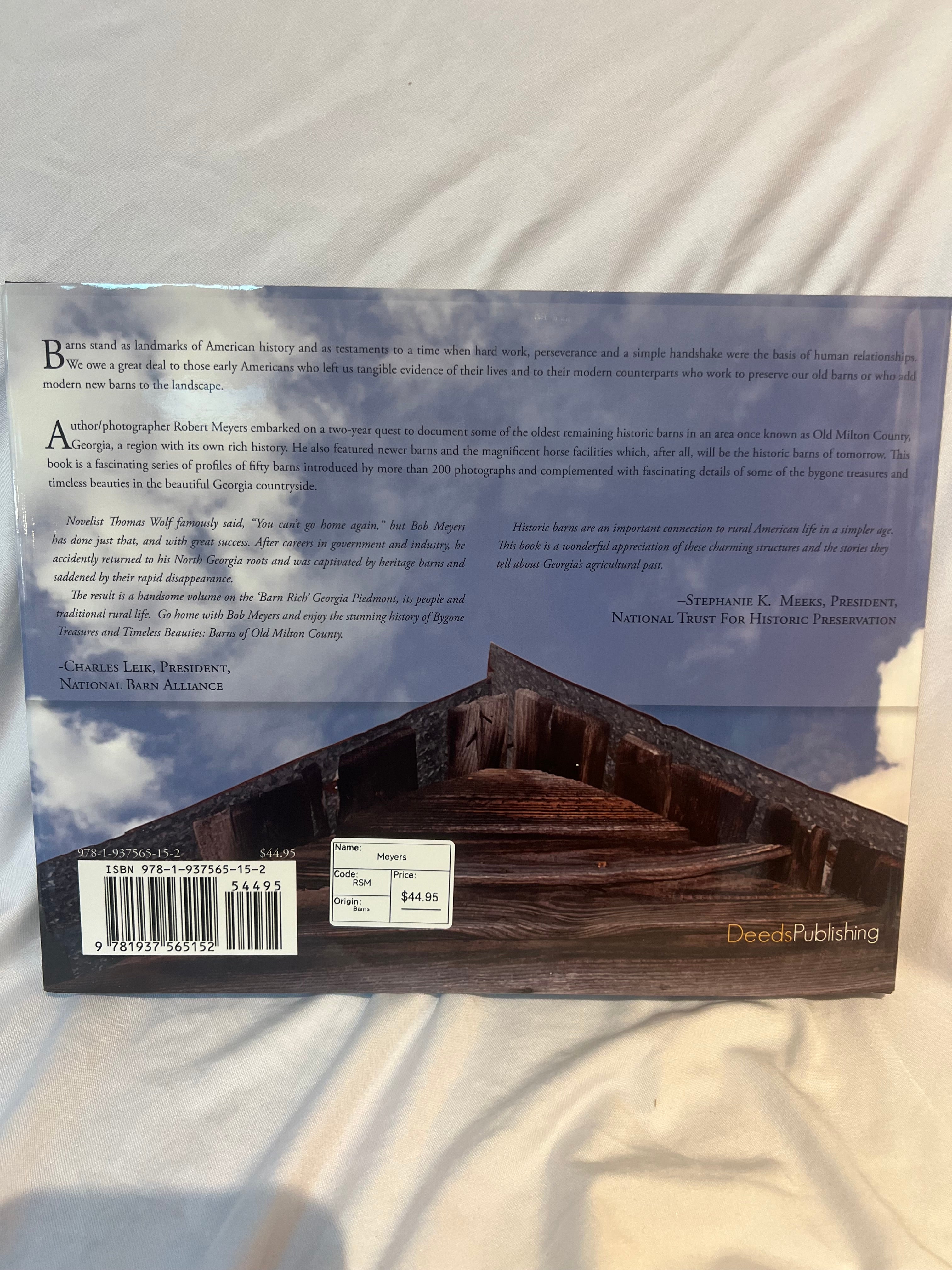 “Barns of Old Milton County” Coffee table book AUTOGRAPHED