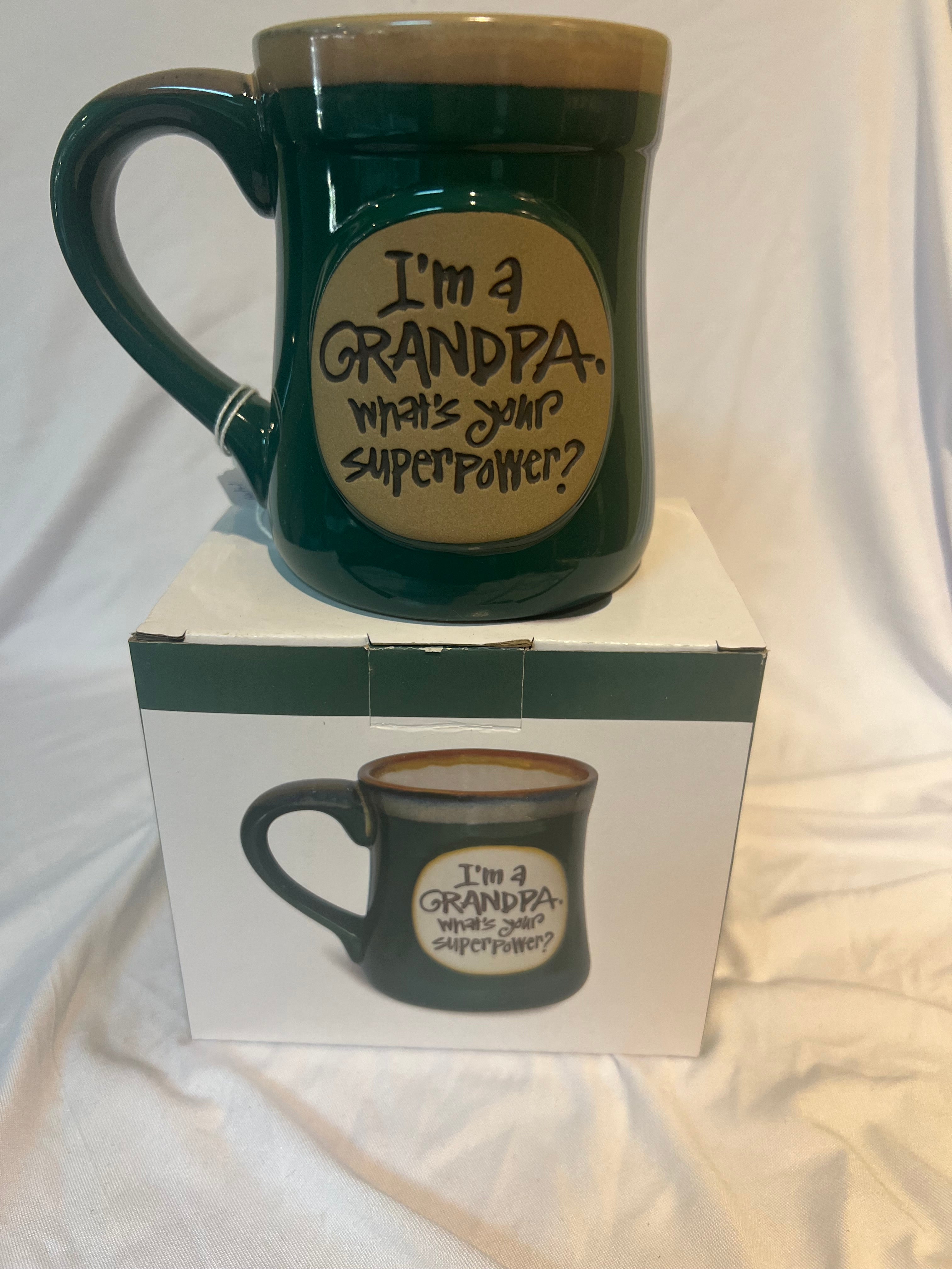 “I’m a Grandpa. What’s your superpower?” Mug