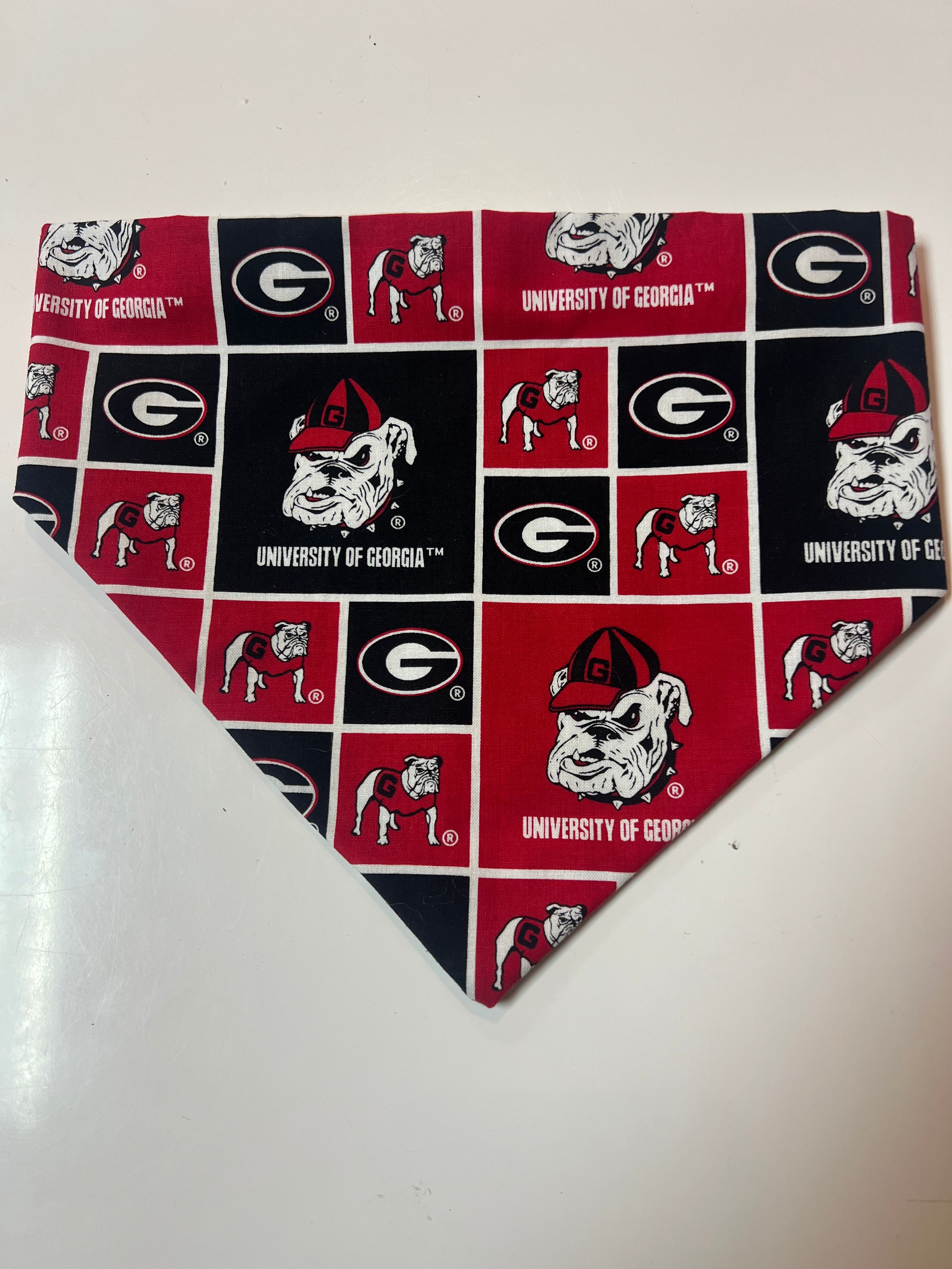 GA Bulldawg Scrunchie Dog Bandana