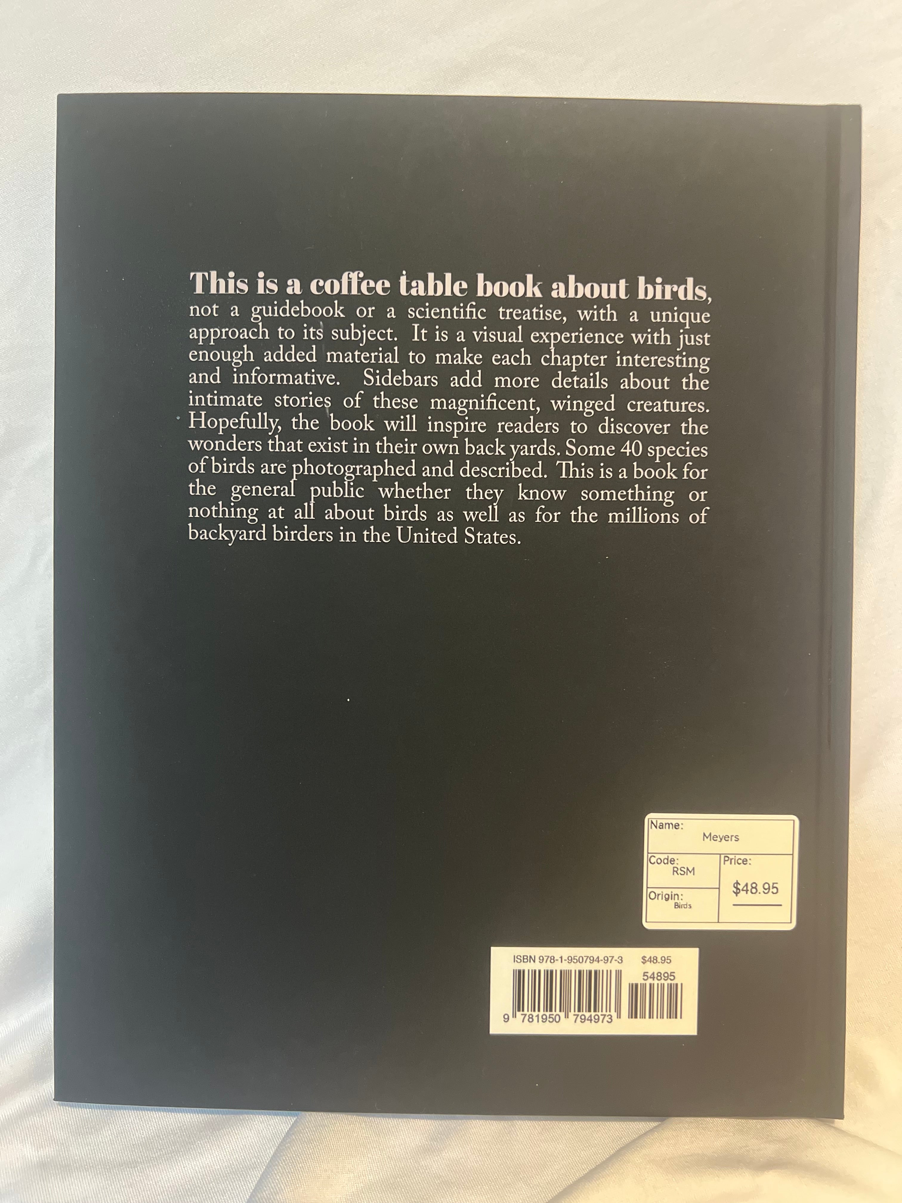 “Celebrating Backyard Birds” Coffee table book AUTOGRAPHED
