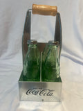 Coca Cola Salt and Pepper Shaker w/ Wood Handle