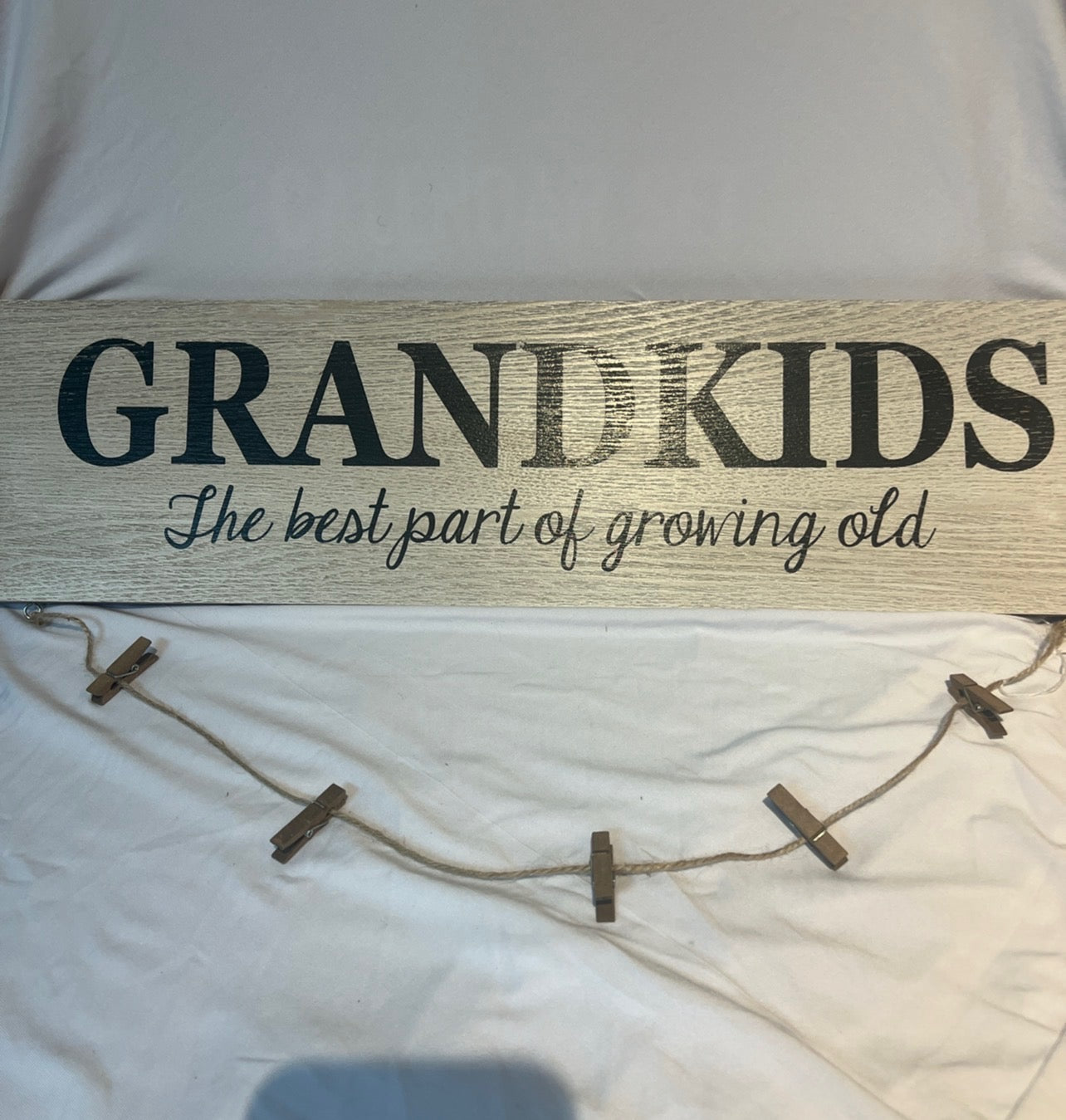 “Grandkids – The Best Part of Growing Old” Photo Sign